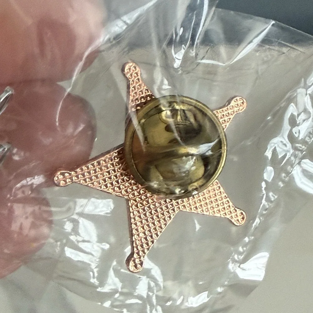 George W. Bush 2004 Cheney Badge Political Button Campaign Wrangler Star Pin NIP